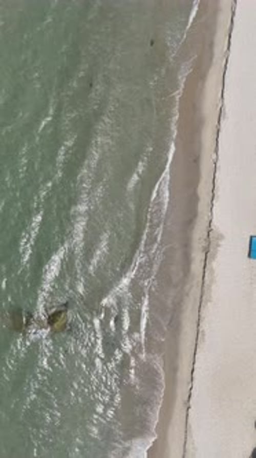 Serene Beach Aerial View in Vietnam