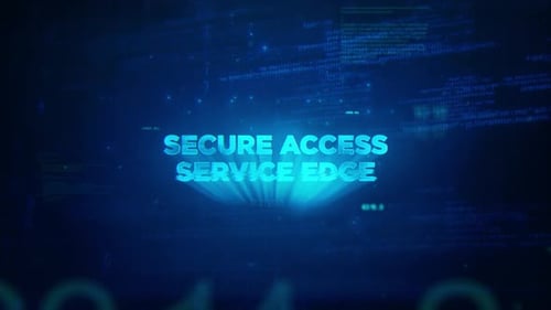 Secure Access Service Edge Word On Hacker Concept Technology Futuristic Data Background V02