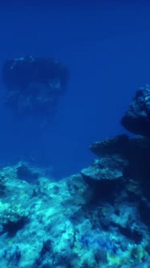 A Large Rock in the Middle of a Body of Water