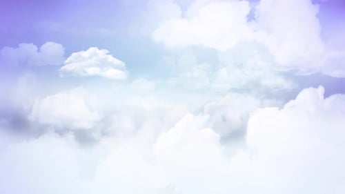 white cloud background loops