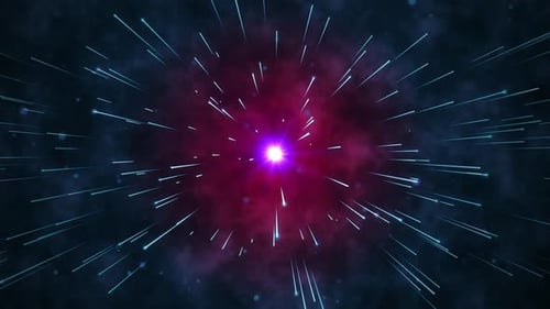 Space Star Speed Abstract Tunnel