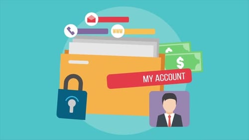 A conta comercial contém todos os detalhes necessários