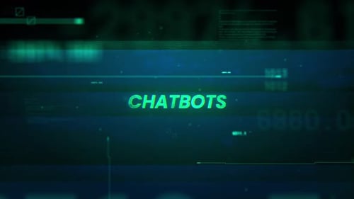Chatbots Word On Noise Glitch Error Technology Contexte de données futuriste