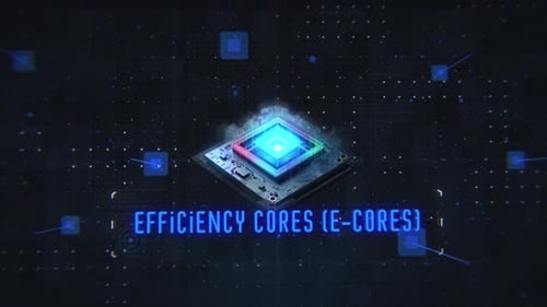 Efficiency Cores (E Cores) Hi Tech Backgrounds