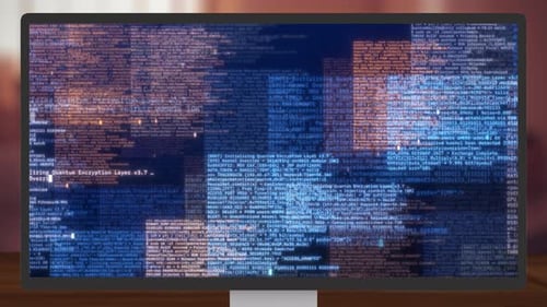 Futuristic Data Stream Code Digital Background