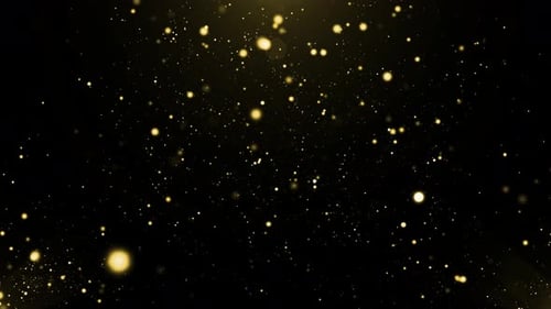 Gold Particles Background Loop