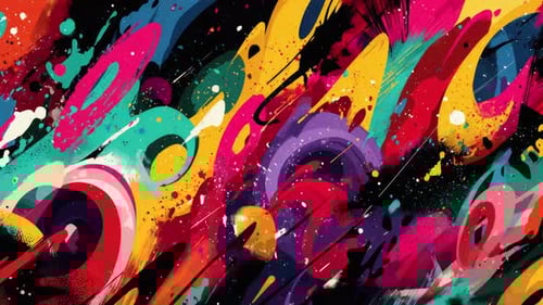 Texturas modernas de pincel de grafite com sobreposição ou fundo de cores neon