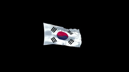 Südkorea-Flagge mit Alpha-Kanal
