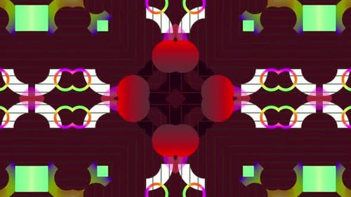 Vibrant Fluid Kaleidoscope Seamless Loop Background