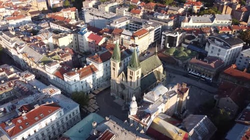 Sacred Heart Cathedral In Bashcharshia, Sarajevo, Bosnia