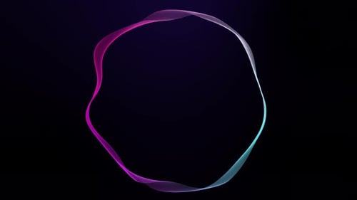 abstract geometric gradient line circle background animation. Vd 347