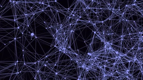 Estructura de conexión de red con fondo gráfico de plexo. 6059