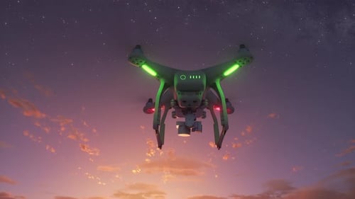 Skybound Symphony: Plane Takeoff and Sunset