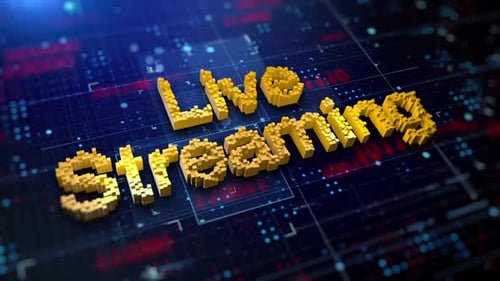 Pixelated Word Live Streaming