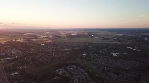 Sonnenaufgang in der Stadt Vitebsk
