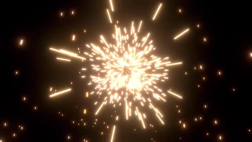Cracker Burn & Fireworks Spark Blast Effect Video with alpha channel
