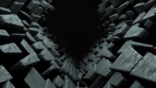 Dunkler Science-Fiction-Tunnel 4K