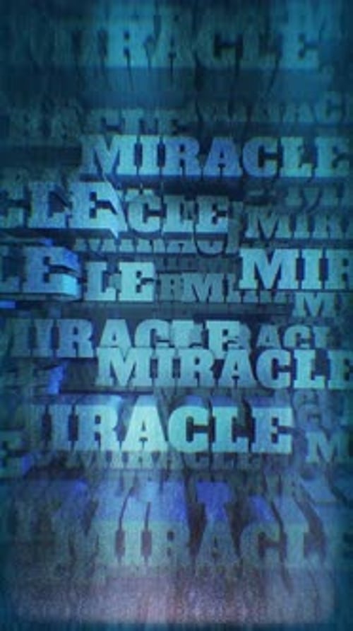 Fond de portrait de mots texturés miracles