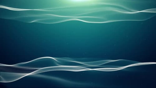 Abstract Digital Wave Flowing Futuristic Background