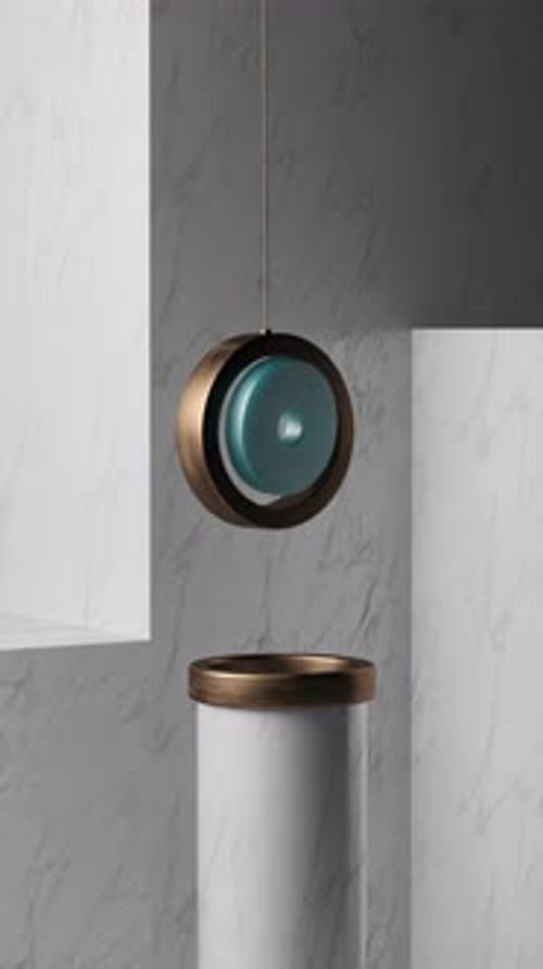 Animação de cilindros satisfatórios em loop 3D