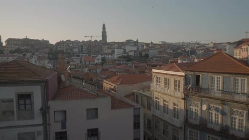 Beautiful View of Ancient City with Red Roofs