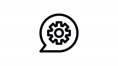 animación de iconos de línea de opciones