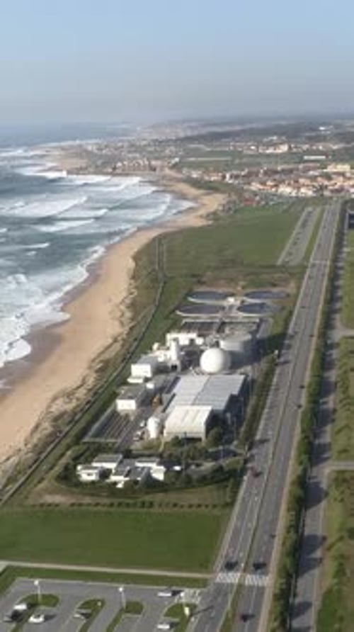 Vertical Video of Road Next to the Beach