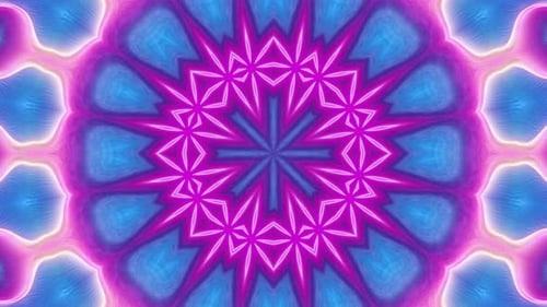 Abstract Colorful Kaleidoscope Pattern Seamless Loop Background