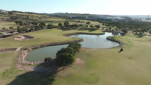 Aerial View of Golf Courses in Cyprus