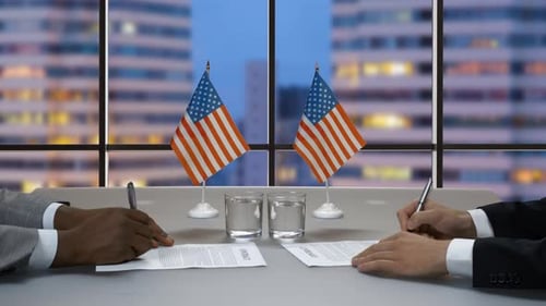 International Business Deal and Contract Signing