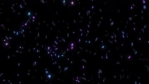 Abstract Neon Glowing Particles Loop Background Overlay