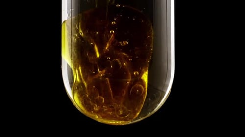 Gold Serum Drops Water Drops Transparency Liquid Element Cosmetics Golden Serum Liquid Bubbles