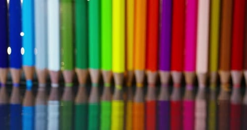 colored pencils watercolors on a variety of colored water surface. concept art and color accuracy.