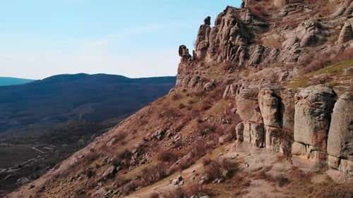 Aerial View of Spectacular Rocky Mountain Formations Media