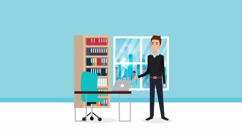 Businessman In The Office 4K