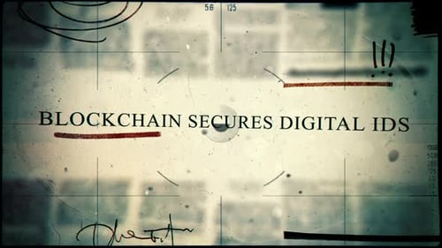 Grungy Tech Security Text Underline Reveal