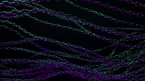 Abstract background with tangled chains