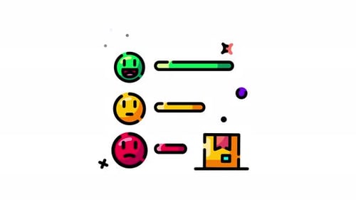 Animated Icons for Customer Feedback and Delivery Status