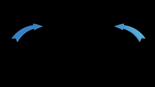 2 Modern Arrow Turning And Pointing To Center