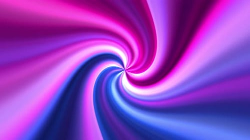 Twisted Abstract Tunnel: 4K, 60fps Video of Blue and Purple Swirling Lines