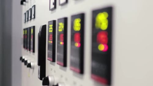 Electrical control room in industrial building Factory