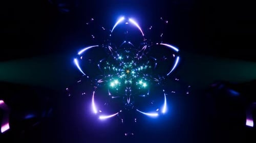 Electrifying Mix of Rhythmic Visuals in an Engaging VJ Loop