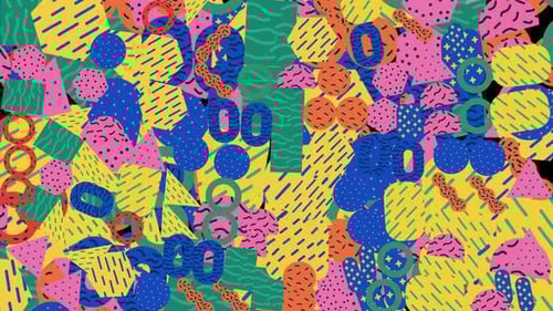 Geometric Memphis Falling Down Gravity Alpha 02