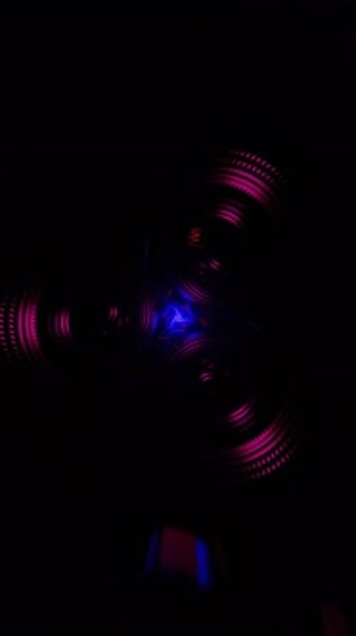 Vertical Video of Infinite Geometric Tunnels Shifting in Seamless Abstract Motion