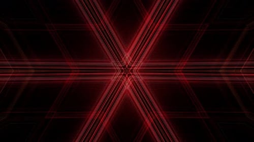 Dynamic Red Geometric Lines Tunnel Abstract Glitch Background