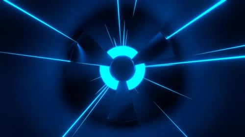 Blue Bright Ventilation Background Vj Loop In 4K