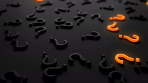 Moving question mark animation