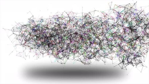 Dynamic Abstract Geometric Plexus Network Background Animation