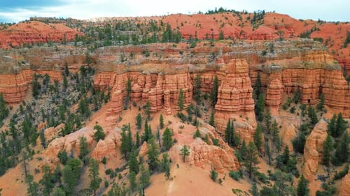 Geologische Wunder des Bryce-Canyon-Nationalparks, Luftpanorama, Utah