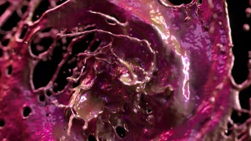 Vibrant Pink Purple Fluid Liquid Swirl Abstract Background
